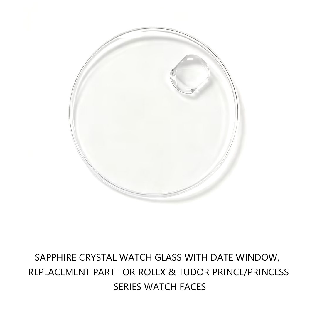 Watch Crystal Replacement - Sapphire Crystal Watch Glass with Date