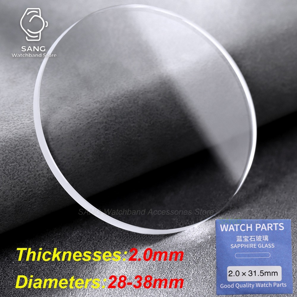 Watch Crystal Replacement - Watch Glass Sapphire Replacement Flat Transparent