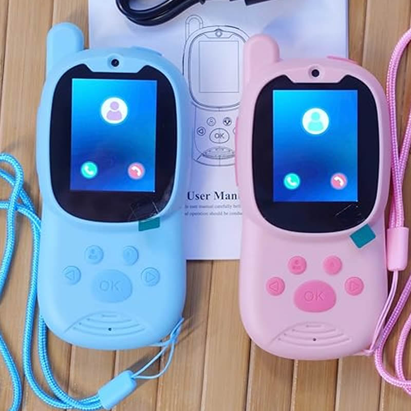 Smartwatch Watches For Kid Boy Waterproof - Walkie Talkies Cute 2Pack Rechargeable Children's