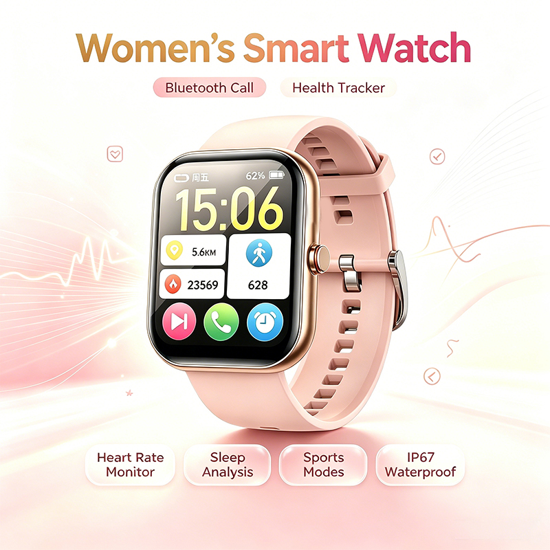 Smartwatch Ladies Watches For Women - Women Smart Watch BT Call Heart