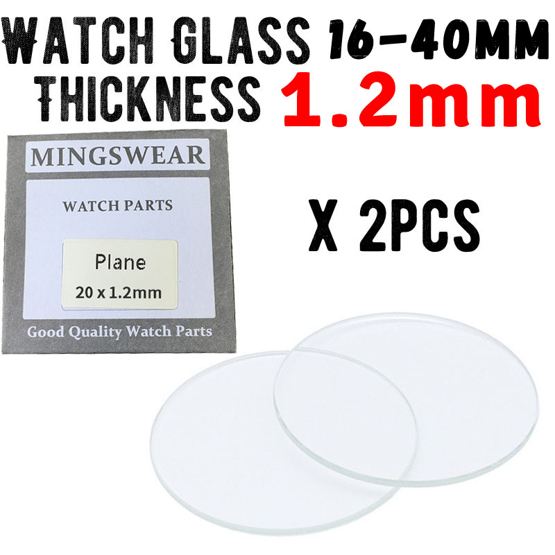 Watch Crystal Replacement - 2x Thickness 1.2mm Replacement Watch Glass
