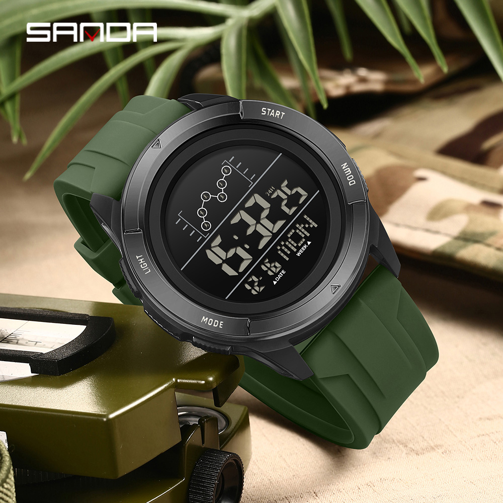 SANDA 2198 Timing Men's Electr - Tide Watch Surf 评论和价格