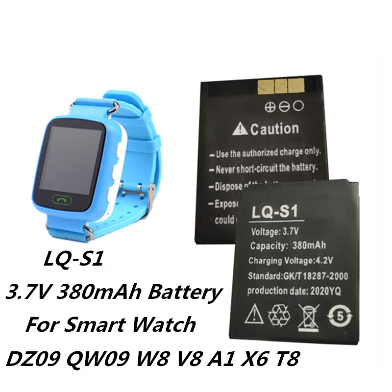1-4PCS LQ-S1 3.7V 380mAh Recha - Watch V8 评论和价格