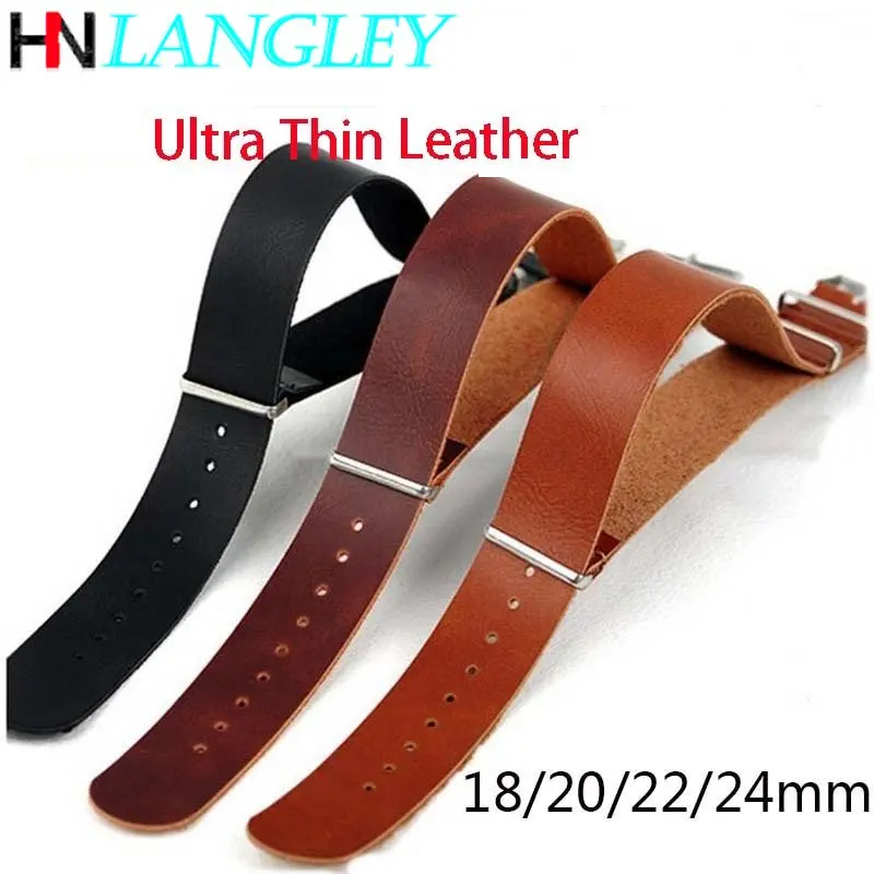 Ultra Thin Leather Watch Band  - Watch Winder Single 评论和价格