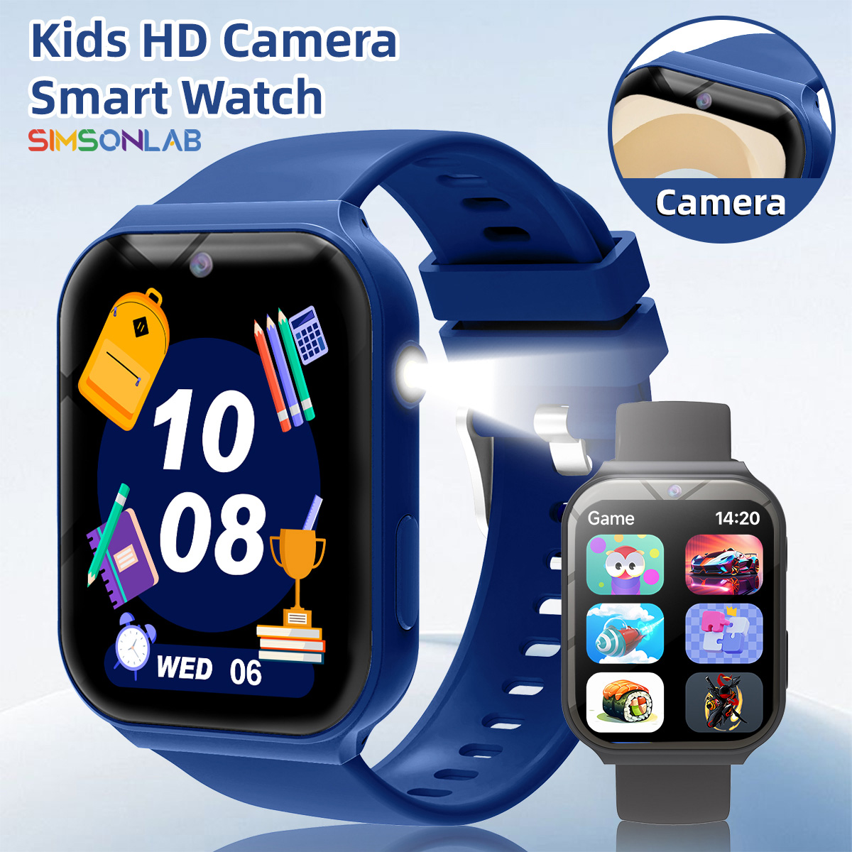 Study Partners for Kids HD Cam - Smartwatch Watches For Kid Boy Waterproof 评论和价格