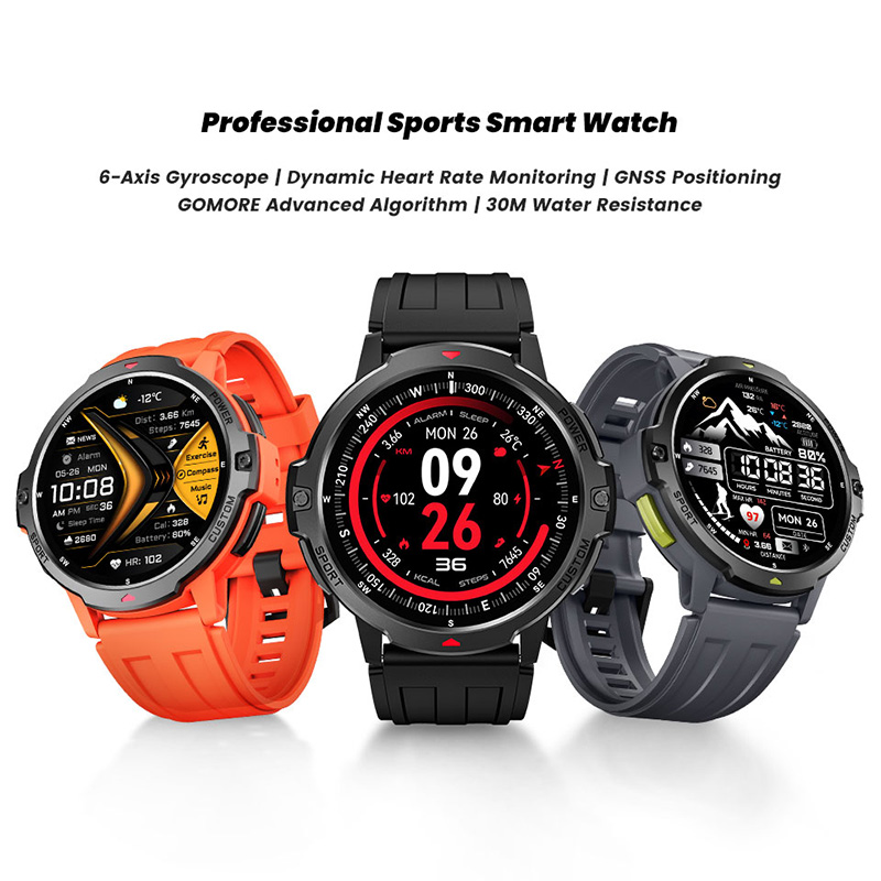 NEW 6-Axis Gyroscope Military  - Smartwatch Timex Watches For Women 评论和价格