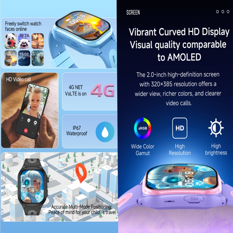 Smart Watch Kids 4G GPS WIFI V - Smartwatch Watches For 12 Year Old Boy 评论和价格