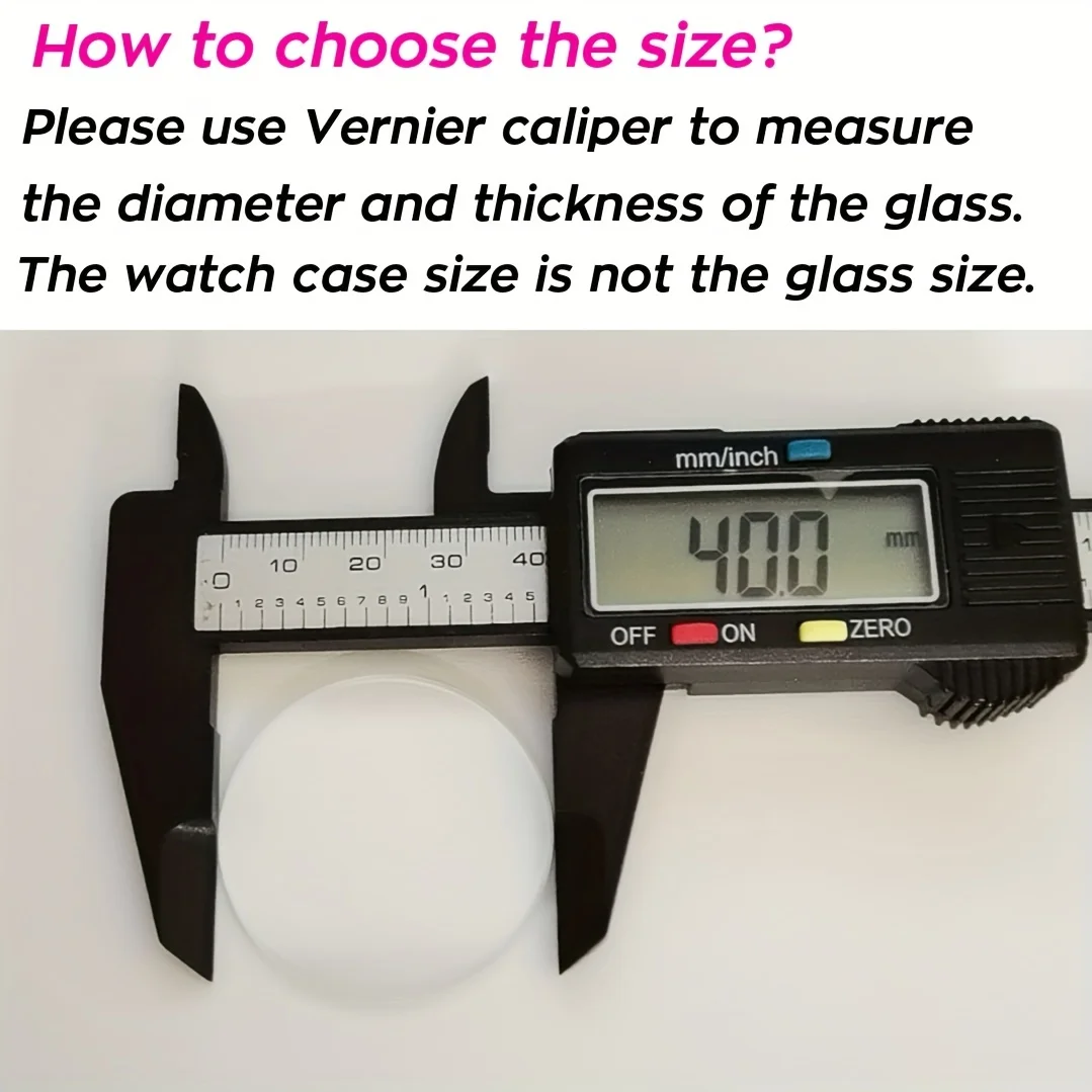 2 Pieces 15 - 45mm Flat Round  - Watch Crystal Replacement 评论和价格