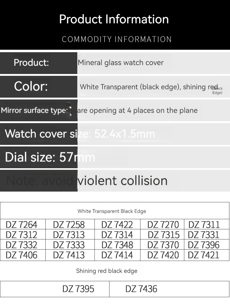 Mineral glass For Diesel DZ431 - Diesel Watches Smartwatch 评论和价格