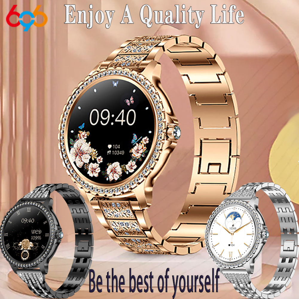 696 New Blue Tooth Call Women  - Smartwatch Ladies Watches For Women 评论和价格