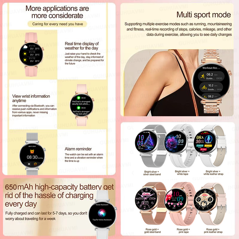 New 1.27-inch Smart Watch for  - Smartwatch Ladies Watches For Women 评论和价格
