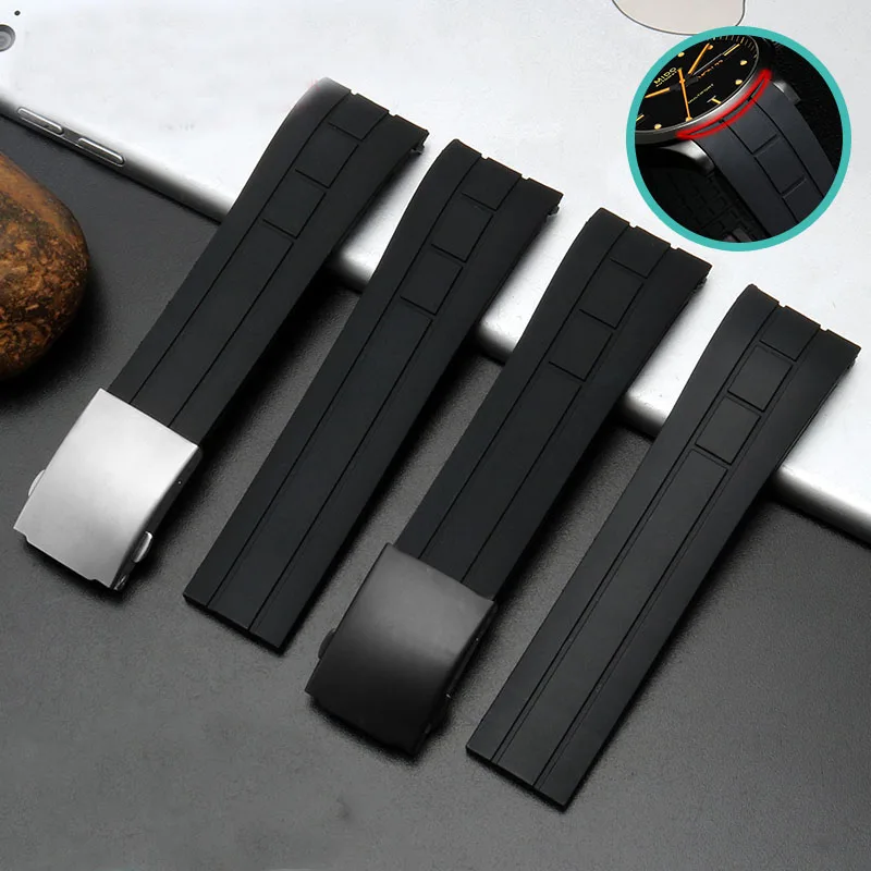 22mm 23mm Rubber Strap Diving  - Tide Watch Surf 评论和价格