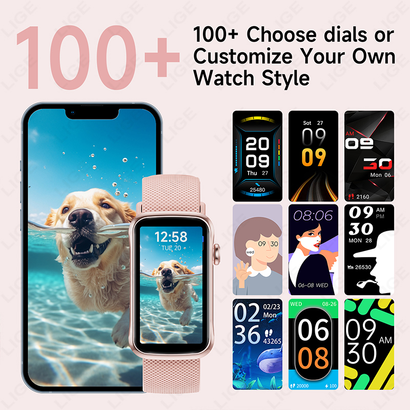 LIGE Sport Fitness Smart Brace - Smartwatch Ladies Watches For Women 评论和价格