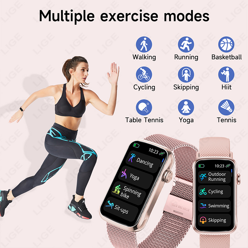 LIGE 1.47'' Smart Watch Women  - Smartwatch Ladies Watches For Women 评论和价格