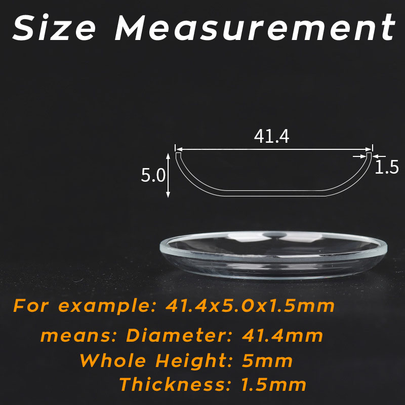 Lid Shaped High Domed Mineral  - Watch Crystal Replacement 评论和价格