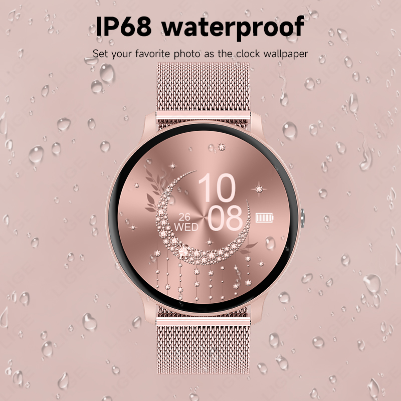 LIGE Waterproof Women Smart Wa - Smartwatch Ladies Watches For Women 评论和价格