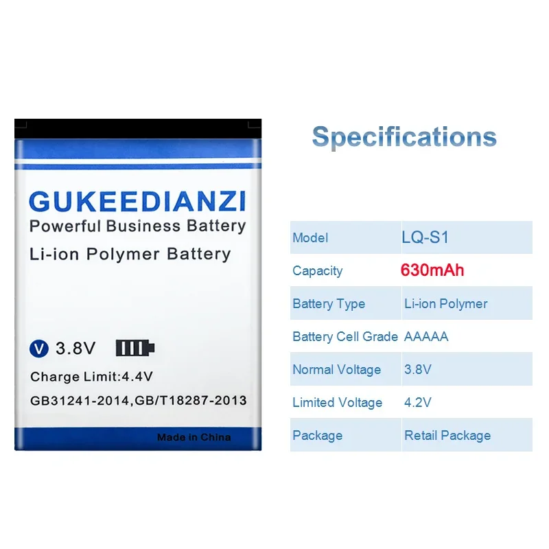 630mAh LQ-S1 Watch Battery For - Watch V8 评论和价格
