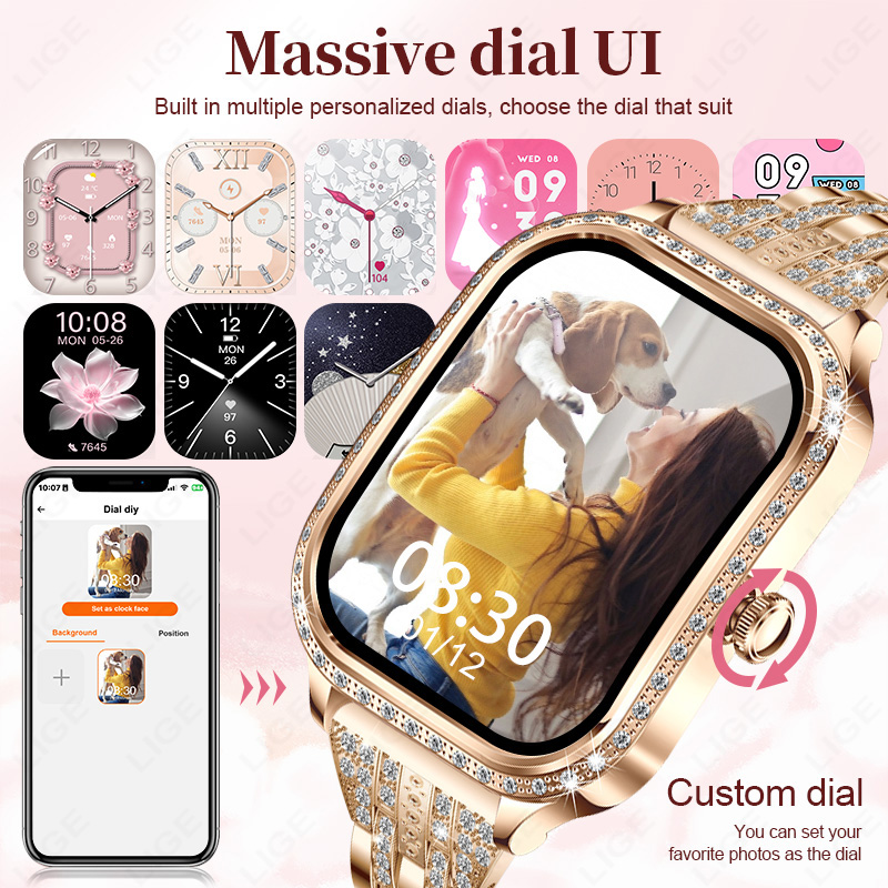 LIGE Smart Watch Women Waterpr - Smartwatch Ladies Watches For Women 评论和价格