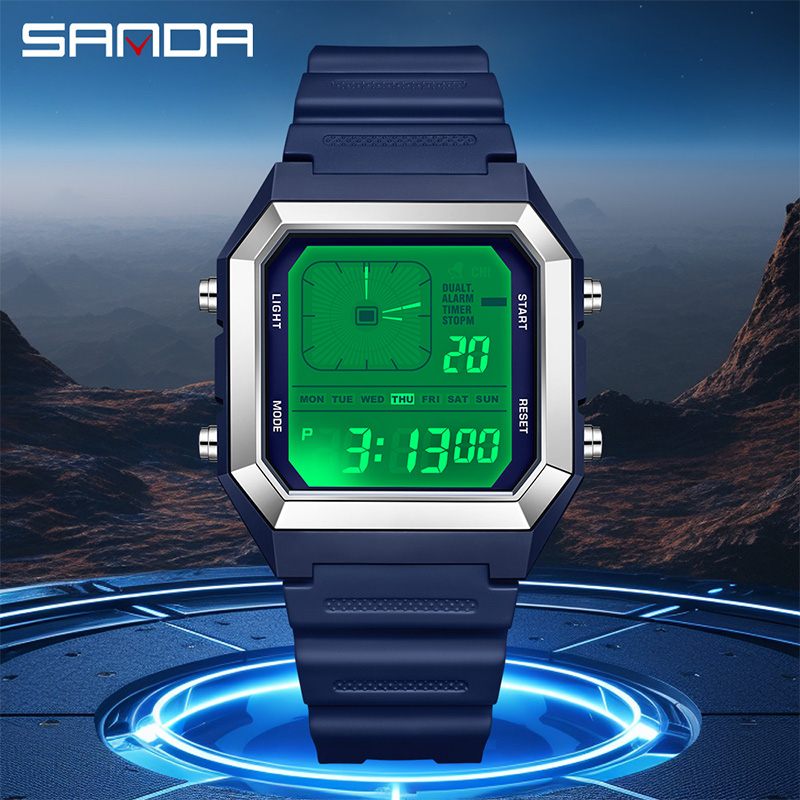 SANDA 6307 New Men's Digital M - Tide Watch Surf 评论和价格